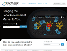 Tablet Screenshot of poweralmanac.com